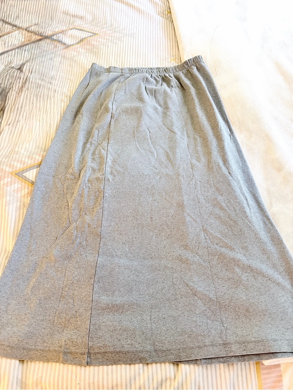 L.L. Bean Women's Heather Gray Maxi Skirt